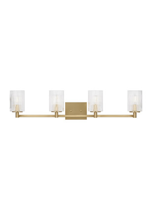 Generation Lighting - GLV1044SB - Four Light Wall / Bath - Lando - Satin Bronze