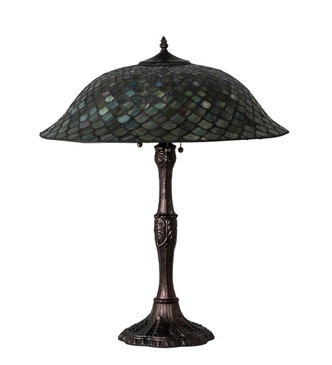 Tiffany Fishscale Three Light Table Lamp (147470)