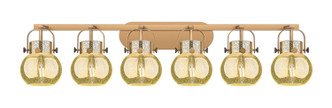 Innovations - 423-6W-BB-G410-6ME - Six Light Bath Vanity - Downtown Urban - Brushed Brass