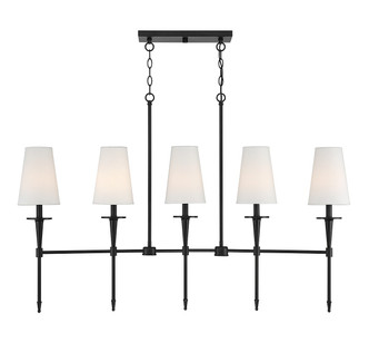 Lighting One E - V6-L1-5609-5-89 - Five Light Linear Chandelier - Trundle - Matte Black Lighting One E - V6-L1-5609-5-89 - Five Light Linear Chandelier - Trundle - Matte Black