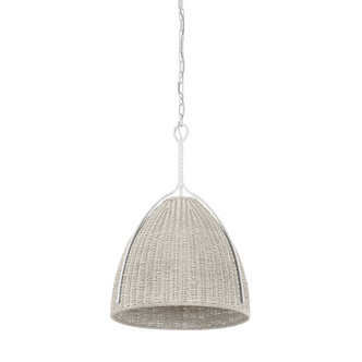 Hudson Valley - 1718-WP - One Light Pendant - Woodlawn - White Plaster