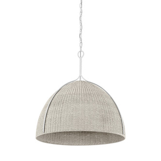 Hudson Valley - 1728-WP - One Light Pendant - Woodlawn - White Plaster