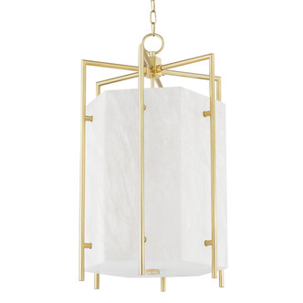 Hudson Valley - 7019-AGB - LED Lantern - Flatbush - Aged Brass