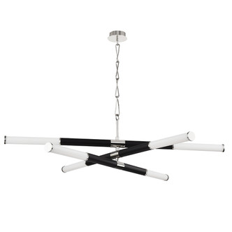 Hudson Valley - 7066-PN/BK - LED Chandelier - Huntington - Polished Nickel