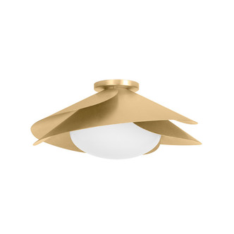 Hudson Valley - 7215-VGL - One Light Flush Mount - Brookhaven - Vintage Gold Leaf Hudson Valley - 7215-VGL - One Light Flush Mount - Brookhaven - Vintage Gold Leaf