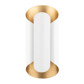 Hudson Valley - 8500-GL/WH - Two Light Wall Sconce - Banks - Gold Leaf