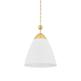 Hudson Valley - BKO1501-AGB/WP - One Light Pendant - Bronson - Aged Brass