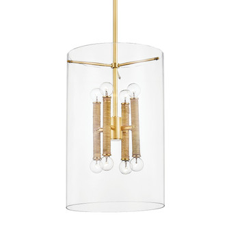 Hudson Valley - BKO801-AGB - Eight Light Lantern - Barlow - Aged Brass