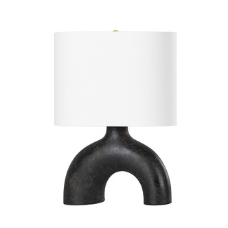 Hudson Valley - L1622-AGB/CEC - One Light Table Lamp - Valhalla - Aged Brass/Earth Charcoal Ceramic Hudson Valley - L1622-AGB/CEC - One Light Table Lamp - Valhalla - Aged Brass/Earth Charcoal Ceramic