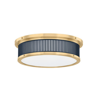 Hudson Valley - MDS1901-AGB/DBL - LED Flush Mount - Ashdown - Aged Brass