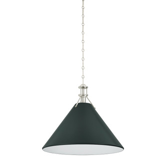 Hudson Valley - MDS352L-PN/SSG - One Light Pendant - Painted No. 2 - Polished Nickel