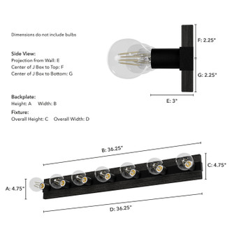 Donelson Seven Light Bathroom Vanity (13053)