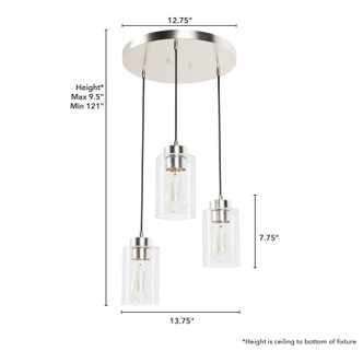 Hartland Three Light Pendant (13062)