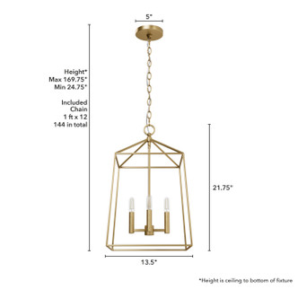 Fair Oaks Four Light Pendant (13096)