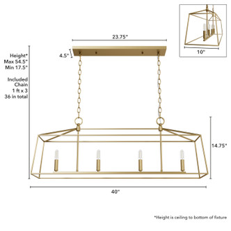 Fair Oaks Four Light Chandelier (13100)