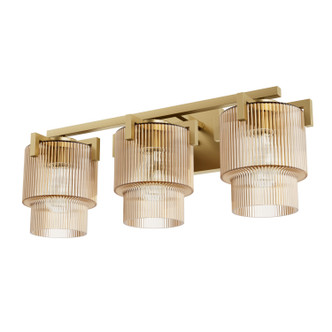 Hunter - 13156 - Three Light Bathroom Vanity - Ontario - Luxe Gold