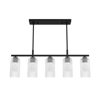 Hunter - 13232 - Five Light Chandelier - Beverly Glen - Matte Black