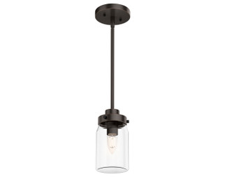 Hunter - 19008 - One Light Pendant - Devon Park - Onyx Bengal