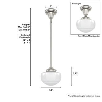 Saddle Creek One Light Pendant (19026)