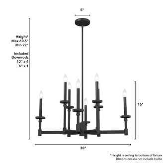 Briargrove Eight Light Chandelier (19054)