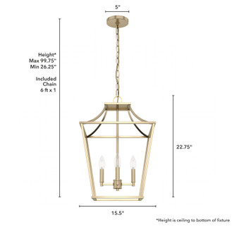Laurel Ridge Four Light Pendant (19069)
