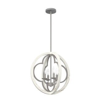 Hunter - 19094 - Four Light Pendant - Gablecrest - Painted Concrete