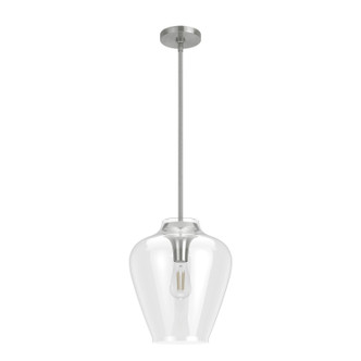 Hunter - 19112 - One Light Pendant - Vidria - Brushed Nickel