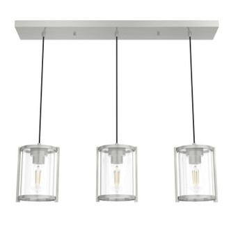 Hunter - 19138 - Three Light Pendant - Astwood - Brushed Nickel