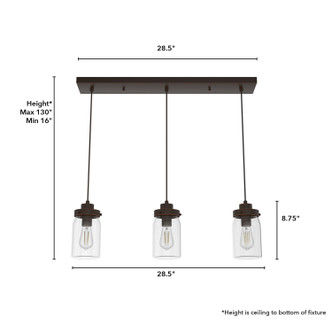 Devon Park Three Light Pendant (19155)