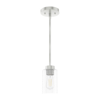 Hunter - 19166 - One Light Pendant - Hartland - Brushed Nickel