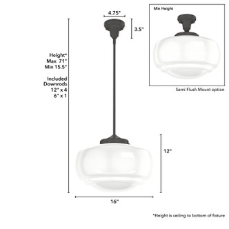 Saddle Creek One Light Pendant (19192)