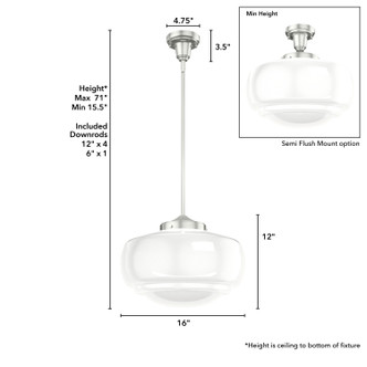 Saddle Creek One Light Pendant (19194)