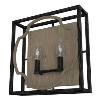 Hunter - 19227 - Two Light Wall Sconce - Stone Creek - French Oak