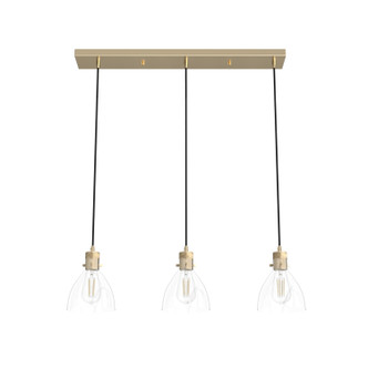 Hunter - 19307 - Three Light Linear Cluster - Van Nuys - Alturas Gold