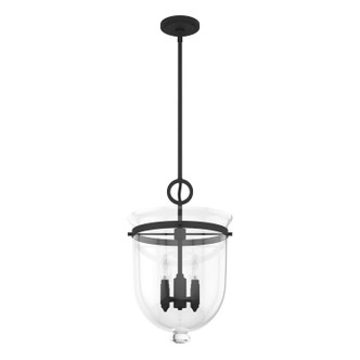 Hunter - 19313 - Four Light Pendant - Belltown - Natural Black Iron