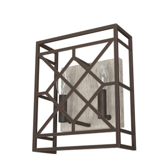 Hunter - 19335 - Two Light Wall Sconce - Langwood - Onyx Bengal