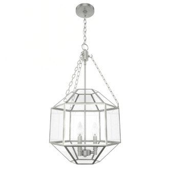 Hunter - 19366 - Three Light Pendant - Indria - Brushed Nickel