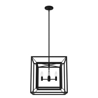 Hunter - 19404 - Four Light Chandelier - Doherty - Natural Black Iron