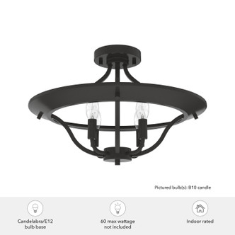 Perch Point Four Light Flush Mount (19422)