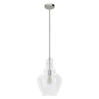 Hunter - 19567 - One Light Pendant - Maple Park - Brushed Nickel