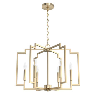 Hunter - 19572 - Six Light Chandelier - Zoanne - Alturas Gold