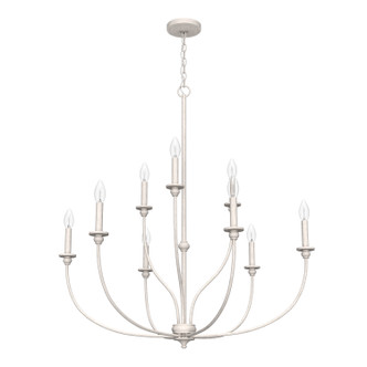Hunter - 19633 - Nine Light Chandelier - Southcrest - Distressed White