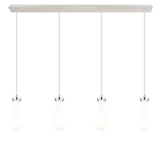 Innovations - 124-451-1P-PN-G451-4GWH - Four Light Linear Pendant - Downtown Urban - Brushed Polished Nickel