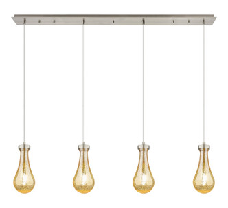 Innovations - 124-451-1P-SN-G451-5ME - Four Light Linear Pendant - Downtown Urban - Brushed Satin Nickel