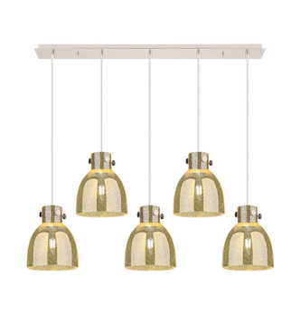 Innovations - 125-410-1PS-PN-G412-8ME - Five Light Linear Pendant - Downtown Urban - Polished Nickel
