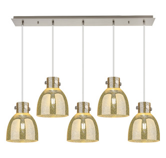 Innovations - 125-410-1PS-SN-G412-8ME - Five Light Linear Pendant - Downtown Urban - Brushed Satin Nickel