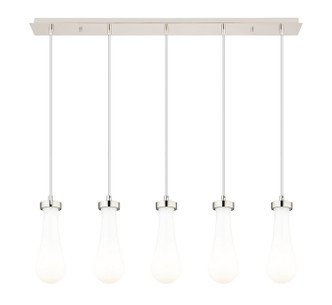 Innovations - 125-451-1P-PN-G451-4GWH - Five Light Linear Pendant - Downtown Urban - Brushed Polished Nickel