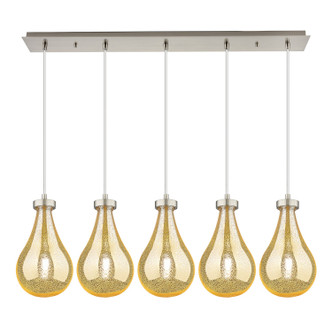 Innovations - 125-451-1P-SN-G451-7ME - Five Light Linear Pendant - Downtown Urban - Brushed Satin Nickel