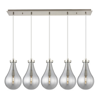 Innovations - 125-451-1P-SN-G451-7SM - Five Light Linear Pendant - Downtown Urban - Brushed Satin Nickel