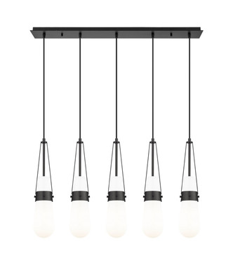 Innovations - 125-452-1P-BK-G452-4GWH - Five Light Linear Pendant - Downtown Urban - Matte Black